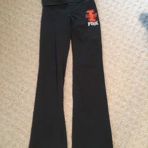 University of Illinois Pink flared yoga pant